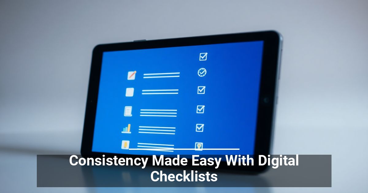 Consistency Made Easy With Digital Checklists